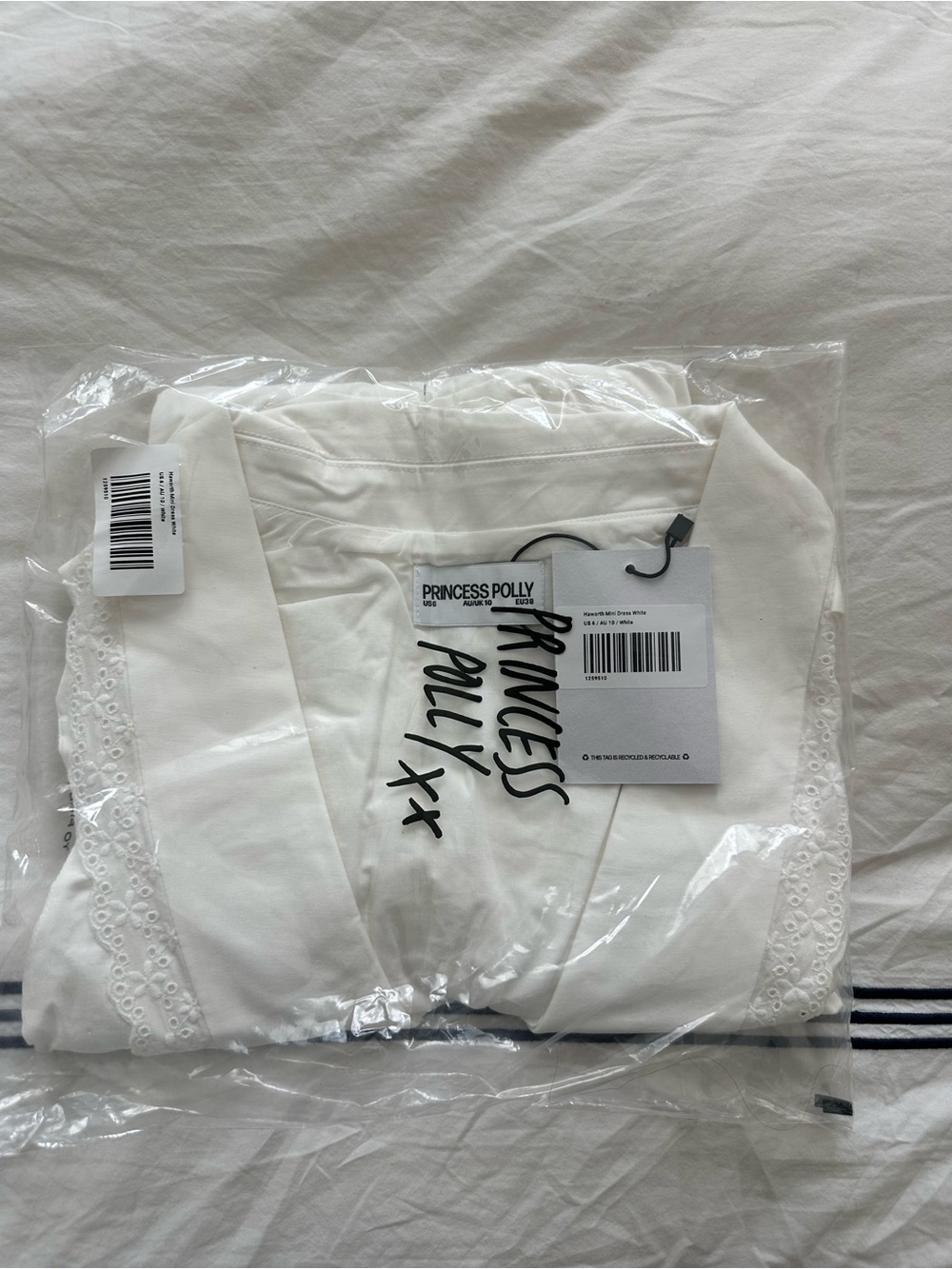 Princess Polly White V-Neck Corset Mini Dress - Picture 5 of 5